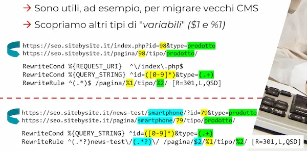 Regole di rewrite con le query string