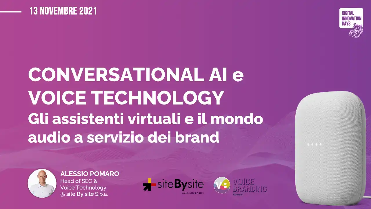 Digital Innovation Days 2021: un intervento su Voice Technology e Conversational AI